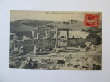 Carte postala circulata Dougga/Tunisia-ruinele romane 1911, Printata