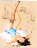 CP Z179 - REPRINT -ARTISTICA - TANARA SEMI NUD -necirculata, Printata