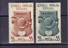 ROMANIA 1953 LP 341 CAMPIONATELE MONDIALE DE TENIS DE MASA SERIE MNH foto