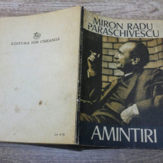 Amintiri - Miron Radu Paraschivescu