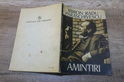 Amintiri - Miron Radu Paraschivescu foto