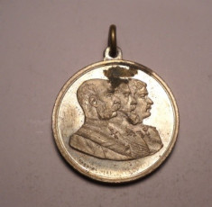 Medalie Regele Carol I - Deschiderea Portilor de Fier 1896 foto