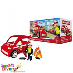Pompier cu masina si accesorii - Pokeeto Car foto
