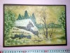 TABLOU VECHI PICTURA PE CARTON GROS, 37 1/3, Alb
