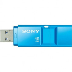 USB Flash Drive Sony 16GB, Microvault, USB 3.0, Viteza de citire 120 MB/s, albastru foto