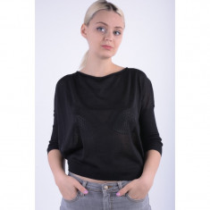 Bluza Lana Vila Kaktus Negru foto