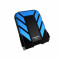 Hard disk extern AData HD710 , 1 TB , USB 3.0 , Albastru/Negru