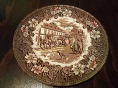 Farfurie Decorativa Portelan Englezesc Royal Tudor Ware 1828 foto