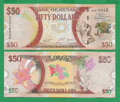 = GUYANA 50 DOLLARS 2016 P-NEW UNC COMMEMORATIVE UNC = foto