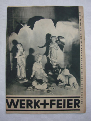 Revista germana din anul 1935 Werk + Feier (3) foto