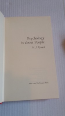 Psychology is about people - H.J. Eysenck foto