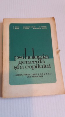 Psihologia generala si a copilului - I. Drutu, Ecaterina Fodor foto