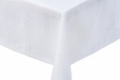 Fata de masa Textilia, P.Art, bumbac alb, 150x220 cm foto