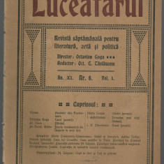 Revista LUCEAFARUL - literatura,arta si politica, dir.O.Goga, nr.8/1912,Sibiu