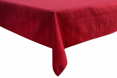 Set fata de masa cu servet Textilia, P.Art, rosu-alb, 150x220 cm foto