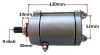 Electromotor ATV Honda 150cc 200cc 250cc, 9 Dinti, China CG125
