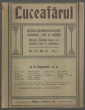 Revista LUCEAFARUL - literatura,arta si politica, dir.O.Goga,nr.20/1912,Sibiu