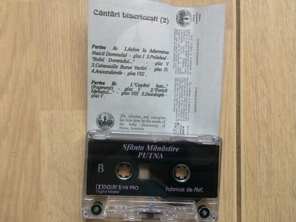 Cantari bisericesti vol. 2 sfanta manastire putna muzica religioasa caseta  audio, Casete audio | Okazii.ro