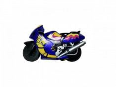 Motocicleta jucarie Spin-Go - Viteza pe doua roti!-Albastru foto