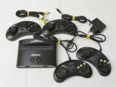 Consola Sega Mega Drive AT Games cu 80 jocuri incluse + accesorii foto