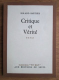 Roland Barthes - Critique et verite. Essai