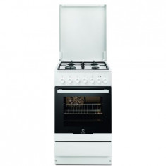 Aragaz mixt Electrolux EKK52550OW, 4 Arzatoare gaz, Cuptor electric, Aprindere integrata, Grill, Clasa A foto