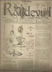 Revista RANDEVU-UL - cea mai vesela revista - 1 iulie 1916, Bucuresti foto