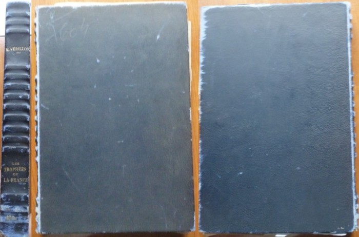 Verillon, Trofeele Frantei, editia 1, 1907, cromolitografii, legatura piele