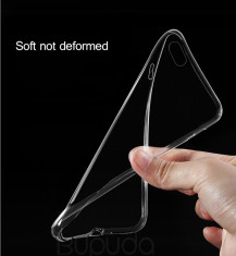 Husa silicon Gel TPU Slim iPhone 6 / 6S transparenta 100% foto