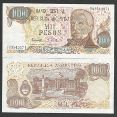 ARGENTINA 1000 1.000 PESOS 1982 1983 , UNC [1] P-304d.2 , necirculata