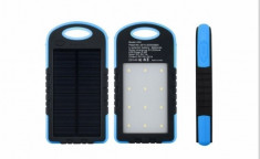 Baterie solara universala 5000mah si lampa cu 20 LED foto