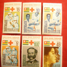 Serie 7 Ani Crucea Rosie Togoleza 1966 Togo , 6 valori