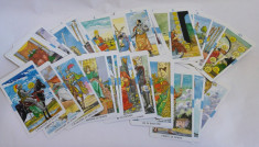 Lot 5 jocuri de carti Tarot incomplete, carti de ghicit, ezoterism, 115 bucati foto