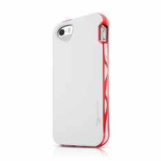 Husa APPLE iPhone 5\5S\SE - IT Skins Bumper (Alb&amp;amp;Rosu) foto