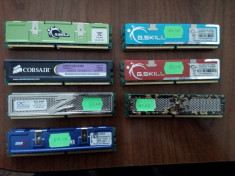 Memorie ram 2GB 2X1GB DDR2 radiator OCZ , Gskill , Kingston , Corsair foto