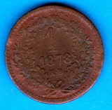 (M1837) MONEDA UNGARIA - 1 KRAJCZAR 1878, MAI RARA, Europa
