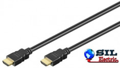 Cablu HDMI tata - HDMI tata contacte aurite 10m Goobay foto