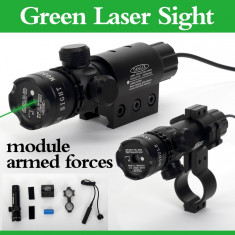 Laser Verde cu Acumulator Pentru Arma de Vanatoare 5 mW foto