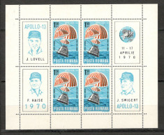 Romania.1970 Apollo 13 bloc 4 XR.413 foto