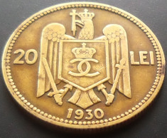 Moneda 20 Lei - ROMANIA, anul 1930 *cod 2803 MONETARIA LONDRA foto