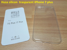 Husa silicon trasparent IPhone 7 plus foto