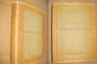V.I.Scvortov-Manual de Farmacologie 1951 in limba romana stare foarte buna. foto