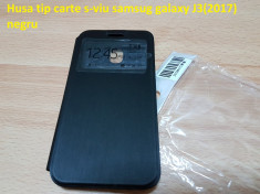 Husa tip carte s-viu samsug galaxy J3(2017) negru foto