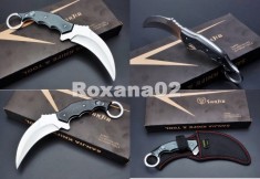 CUTIT KARAMBIT Sanjia Tool + Teaca Inclusa. Full Metal. BRICEAG Karambit. foto