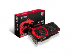 Placa video MSI AMD R9 380 GAMING 4G, R9 380, PCI-E, 4096MB GDDR5, 256 bit, Base / Boost clock# 970 / 1000 MHz, 5700 MHz, 2xDVI, HDMI, DP, FAN bulk foto