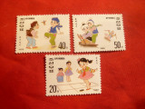 Serie - Jocuri de copii 1996 Coreea de Nord , 3 valori, Nestampilat