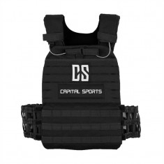 CAPITAL SPORT BATTLEVEST VESTA PENTRU ANTRENAMENT CU GREUTATI,2 x 5,75 LB, 2 X 8,75 LB, NEGRU foto