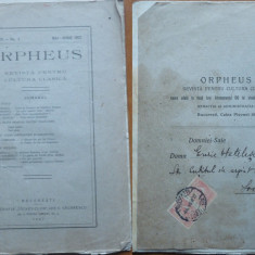 Orpheus , revista pentru cultura clasica , anul 3 , nr. 3 , 1927 , Otetelesanu