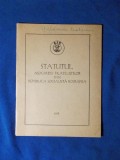 STATUTUL ASOCIATIEI FILATELISTILOR DIN REPUBLICA SOCIALISTA ROMANIA * 1968