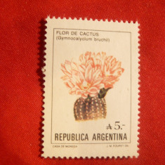 Serie- Floare de Cactus 1987 Argentina , 1 valoare